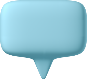 small blue speech bubble down PNG, SVG