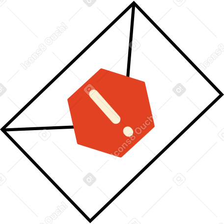 spam envelope Illustration in PNG, SVG
