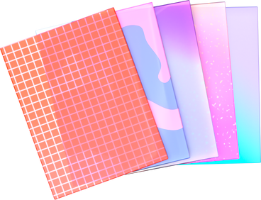 plastic cards with different patterns PNG, SVG