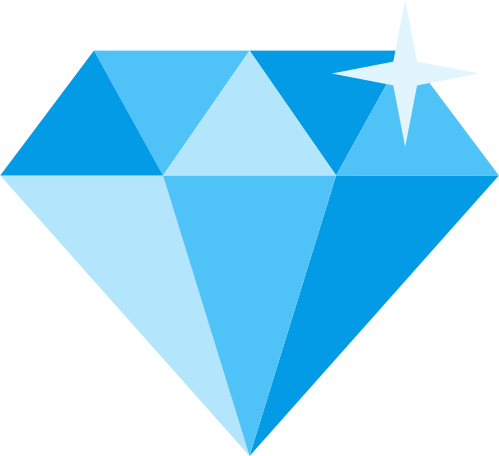 diamond Illustration in PNG, SVG