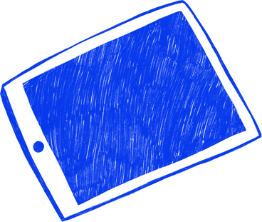 blue ipad sketch PNG、SVG