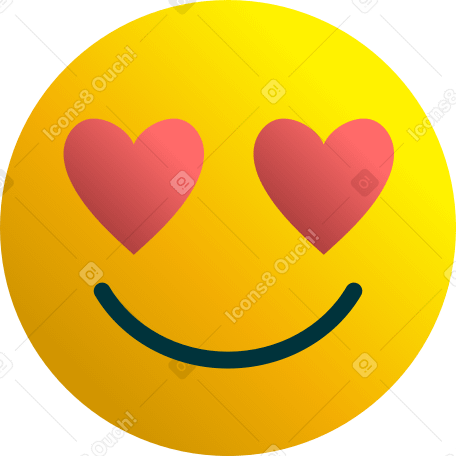 amorous emoji Illustration in PNG, SVG