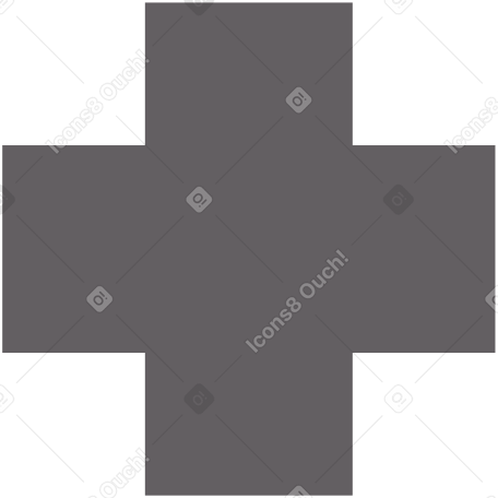 крест серый в PNG, SVG