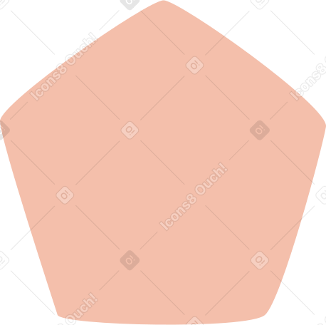 pink pentagon PNG、SVG