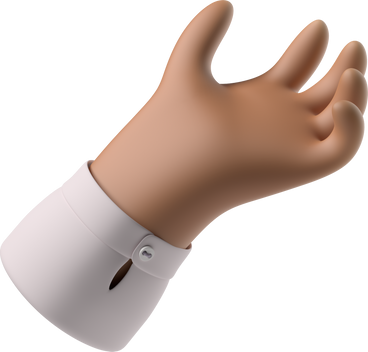 Brown skin hand giving PNG, SVG