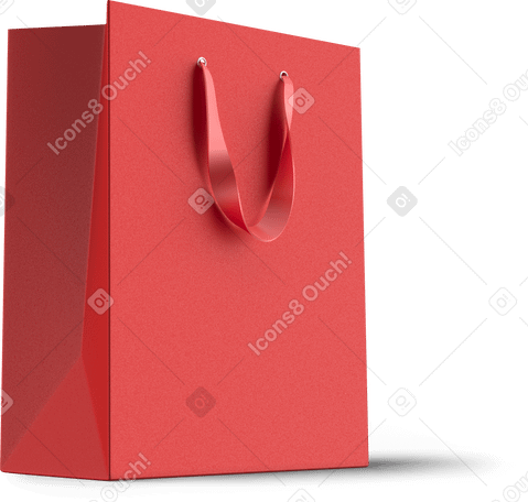 3D red package Illustration in PNG, SVG