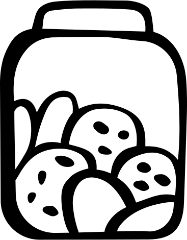 Cookie jar PNG, SVG