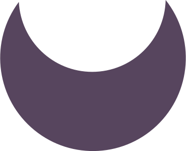 Purple crescent PNG, SVG