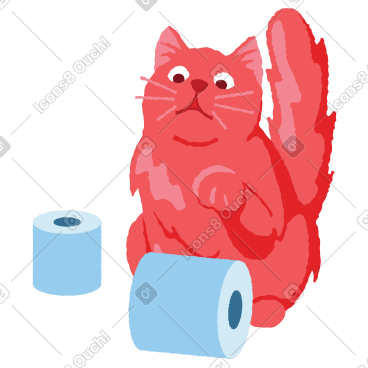 猫怕卫生纸 PNG, SVG