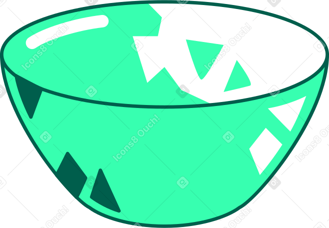 colored glass bowl PNG, SVG