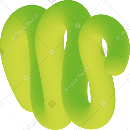green curved shape PNG, SVG