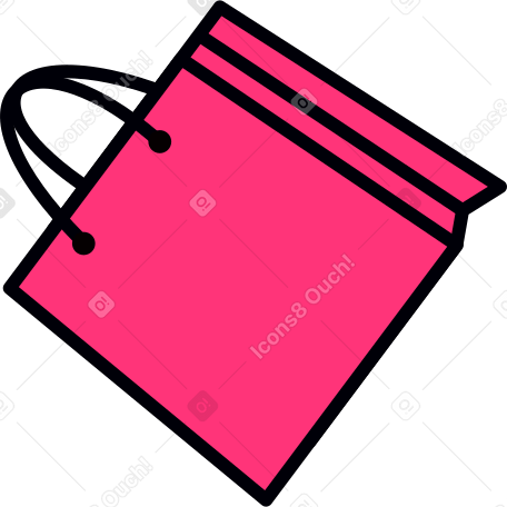 rosa einkaufstasche PNG, SVG
