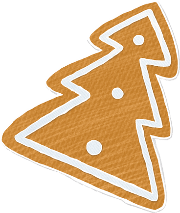 christmas cookies in the shape of a christmas tree PNG, SVG
