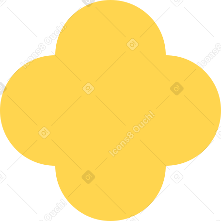 quatrefoil yellow PNG, SVG