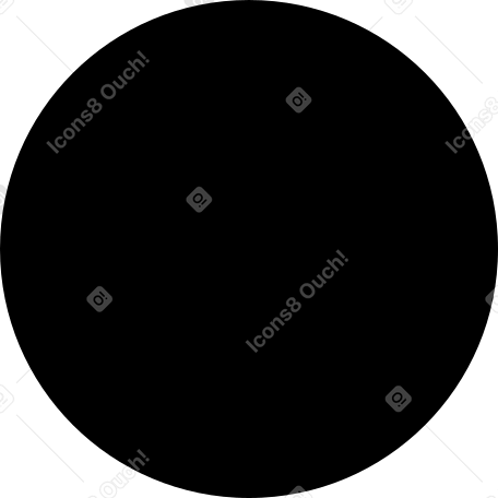 サークルブラック のpngとsvgでのイラスト