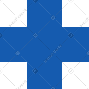 Blue cross PNG, SVG