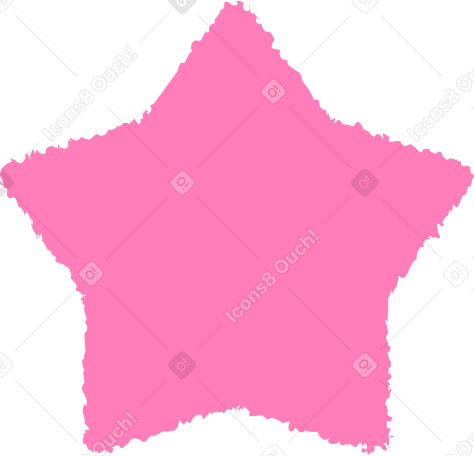 Звезда розовый в PNG, SVG