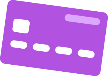 Фиолетовая кредитная карта в PNG, SVG