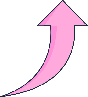freccia su rosa PNG, SVG