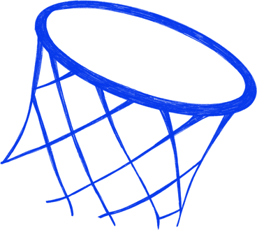 basketball hoop with net PNG, SVG
