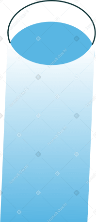 flat bottomed glass of water Illustration in PNG, SVG
