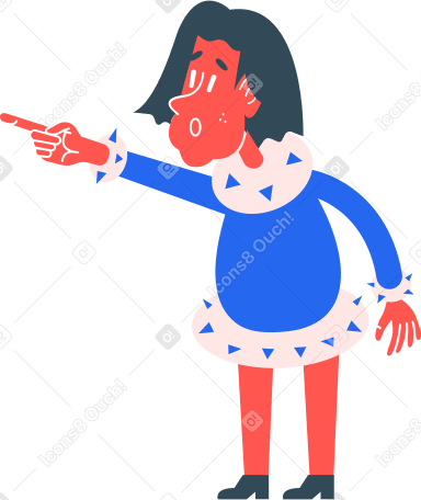 girl shows PNG, SVG