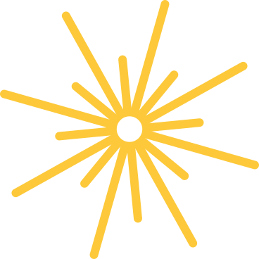 Желтый фейерверк в PNG, SVG