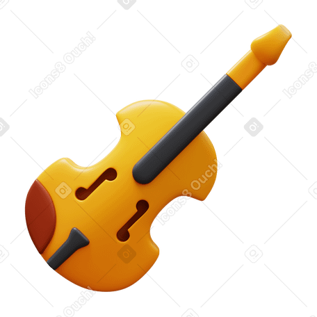 3D violin PNG、SVG