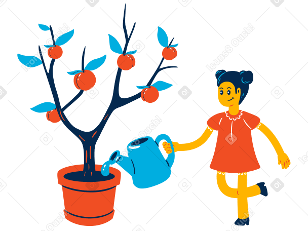 Apple tree Illustration in PNG, SVG