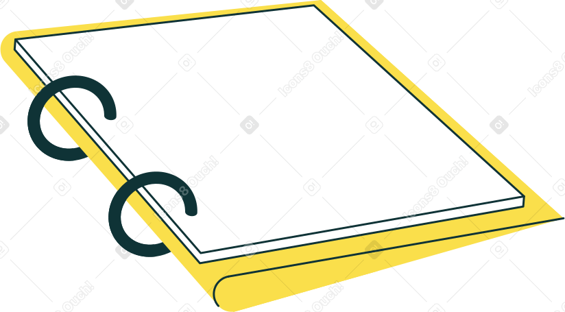 folded notebook Illustration in PNG, SVG