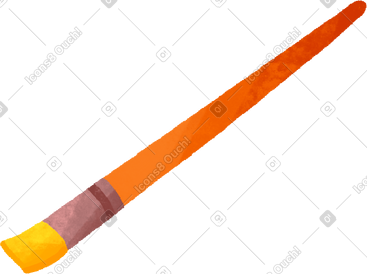 Orange brush PNG, SVG