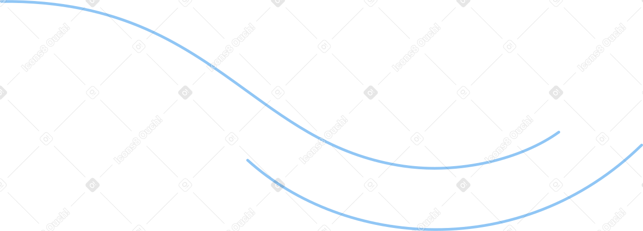 blue motion lines Illustration in PNG, SVG