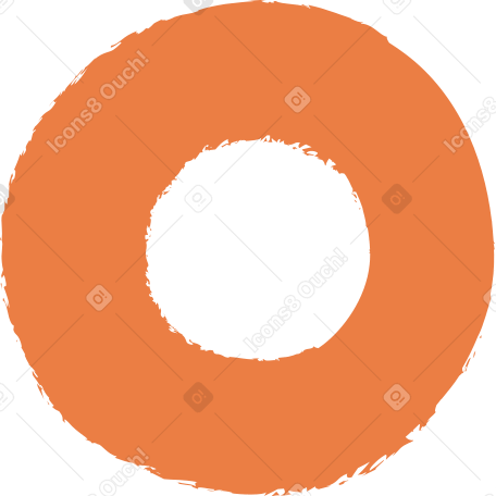 orange ring Illustration in PNG, SVG