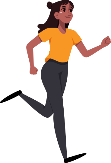 woman runs PNG, SVG