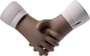 Handshake of black skin hands PNG, SVG