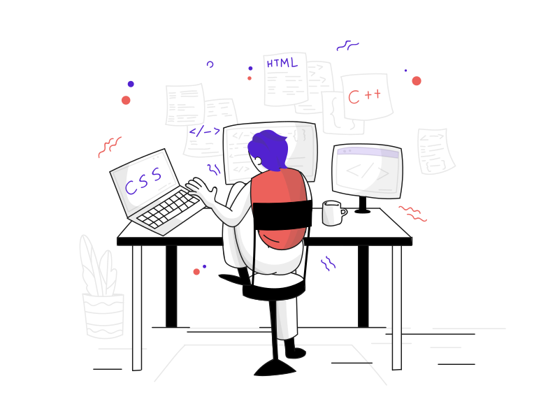 Immagine Vettoriale sviluppo web in PNG e SVG in stile | Illustrazioni Icons8