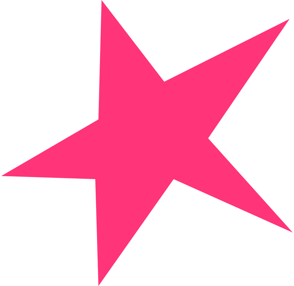 Pink five pointed star Illustration in PNG, SVG