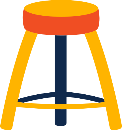 seat stool Illustration in PNG, SVG