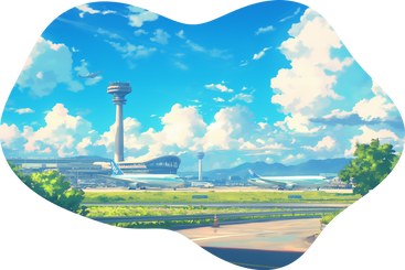 Airport background PNG, SVG