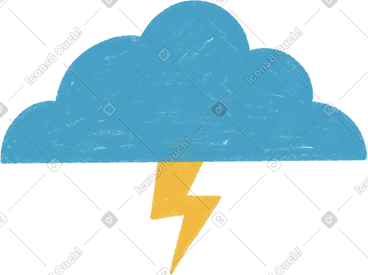 Cloud with lightning PNG, SVG