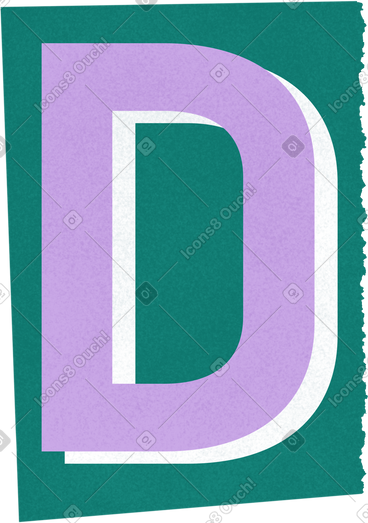 Collage capital letter d PNG, SVG