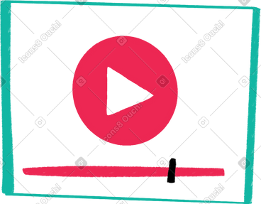 Video player inteface PNG, SVG