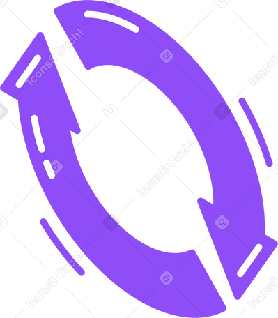 Grande flèche circulaire PNG, SVG