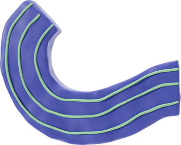 Braccio in manica blu con strisce verdi PNG, SVG