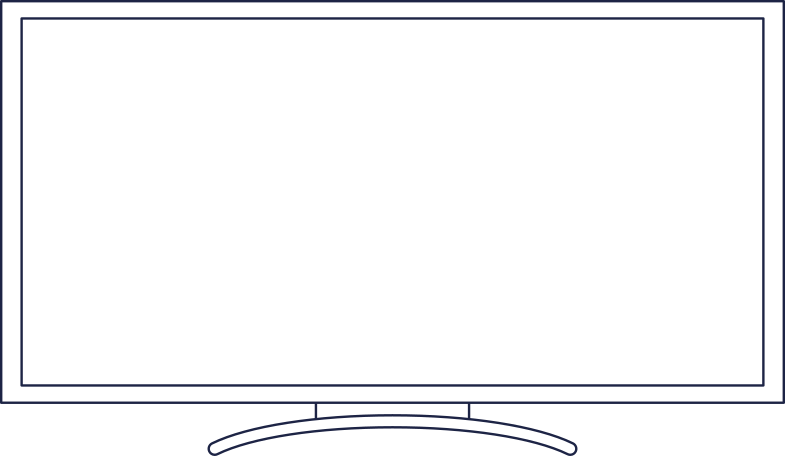 テレビモニター のpngとsvgでのイラスト