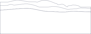 desert landscape line PNG, SVG