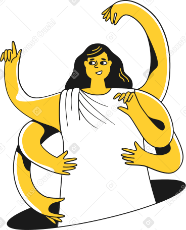 woman in a robe PNG, SVG