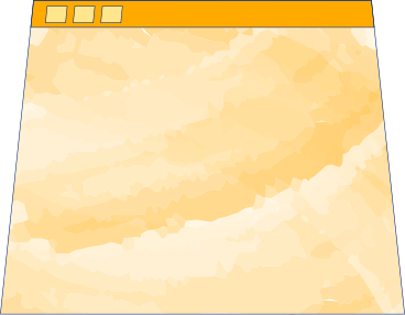 Ventana del navegador trapecioide amarillo PNG, SVG