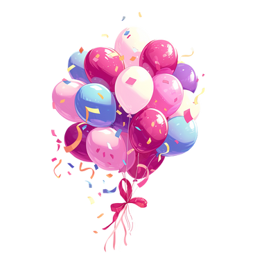 Party balloons PNG, SVG