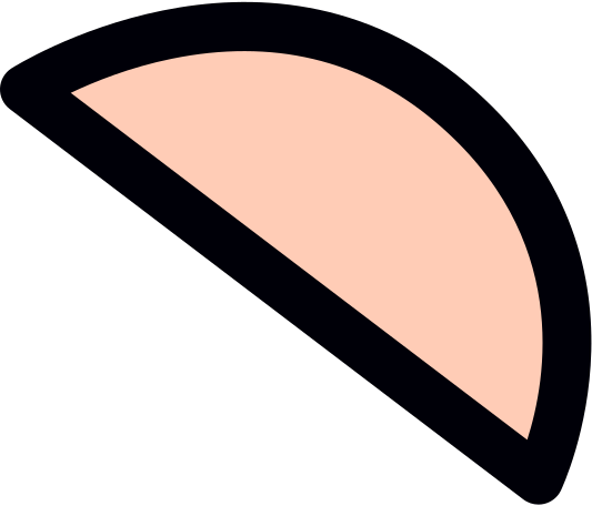 beige semicircle Illustration in PNG, SVG